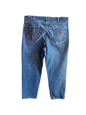 40x32 Carhartt Mens Denim Relaxed Fit Jeans Vintage B160 DST MExico Distress
